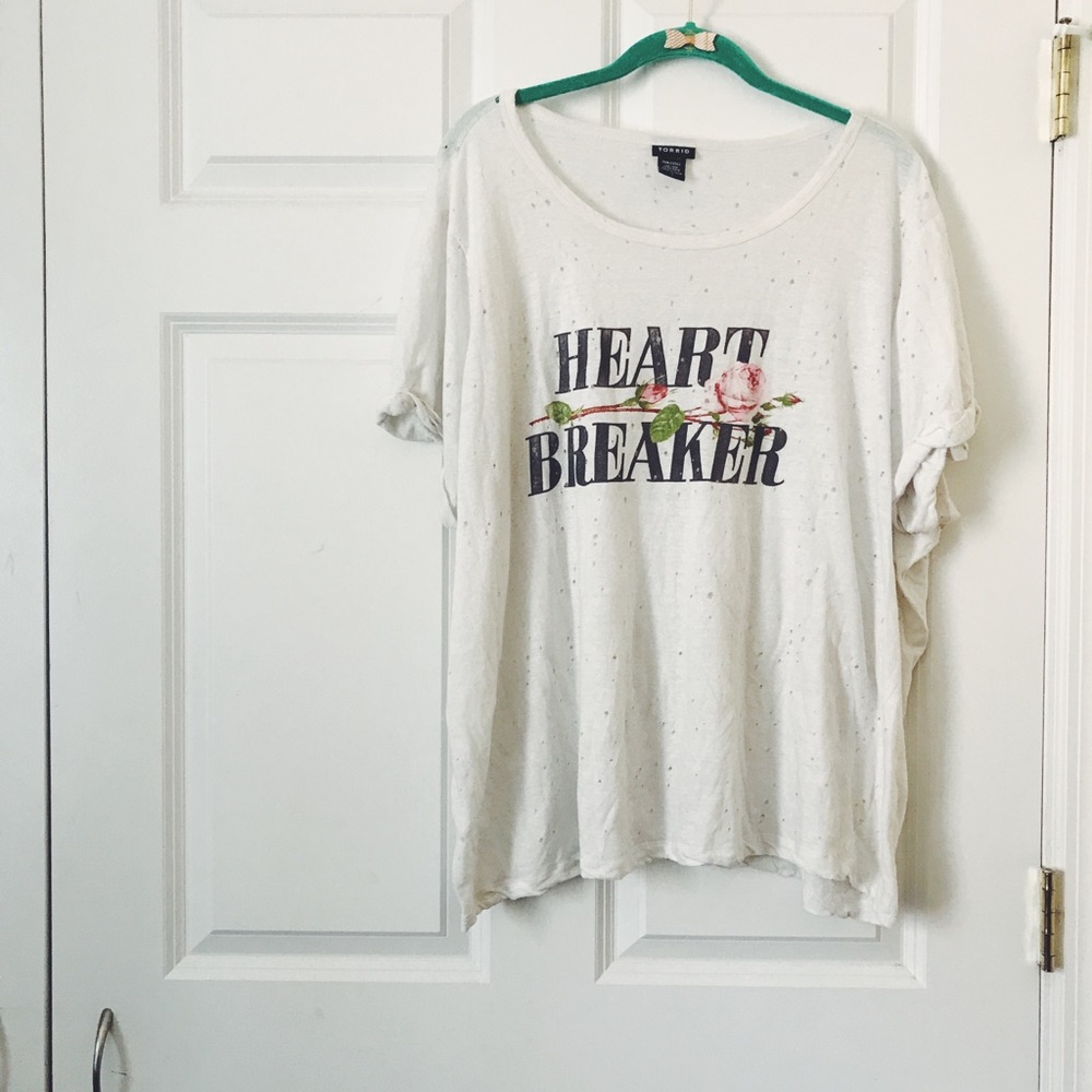Heart Breaker Destrcucted Tee (Size 3)